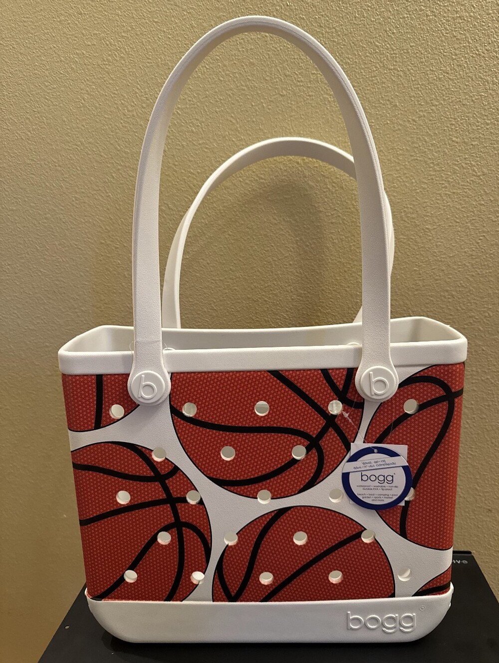 15" Bogg Bag Basketball hoops print New With Tags Discontinued print
